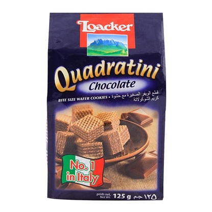 Picture of LOACKER QUADRATINI CHOC 125GR